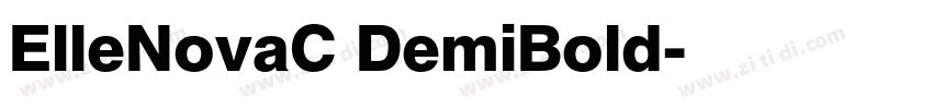 ElleNovaC DemiBold字体转换